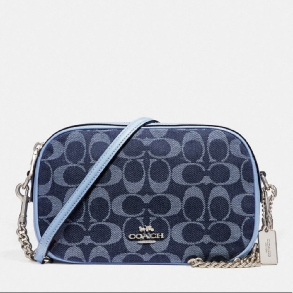 Coach Isla Chain Crossbody in Signature Denim